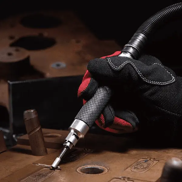 How to use a pneumatic grinder