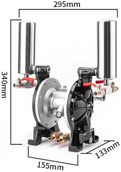 Aluminium Alloy Pneumatic Diaphragm Pump